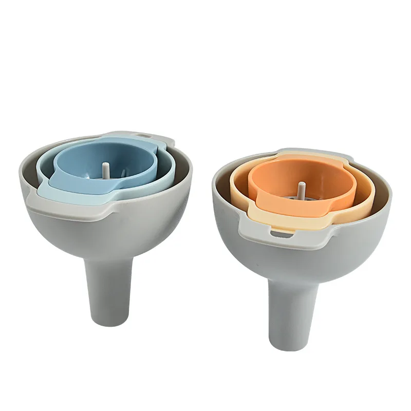 

4-in-1 Funnel Set Household Sub Packed Liquid Oil Grill Kitchen Oil Leakage Filter Funnel