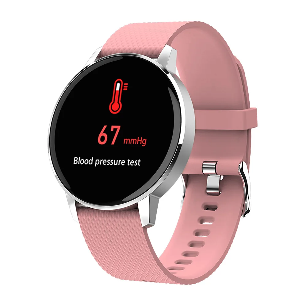 SMART WATCH PINK Умные часы COLMI T4, браслет, пульсометр, измеритель артериального давления, напоминание о звонках, фитнес-трекер, водонепроницаемые Смарт-часы, Android IOS - Цвет: SMART WATCH PINK