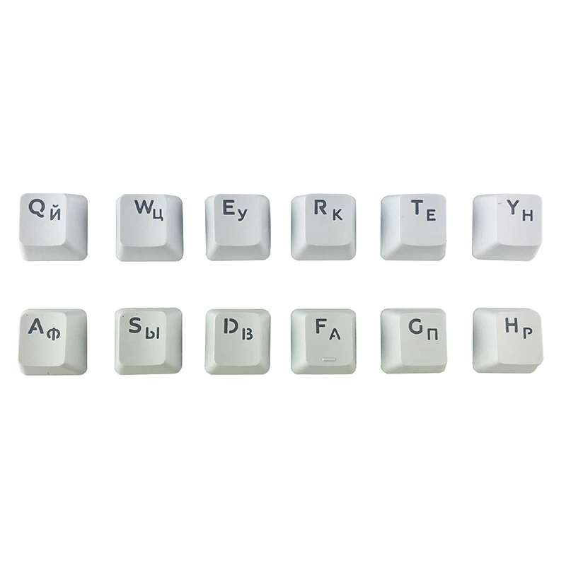 russian keycaps for mechanical keyboard compatible with mx switches diy replacement transparent support led lighting keycaps free global shipping