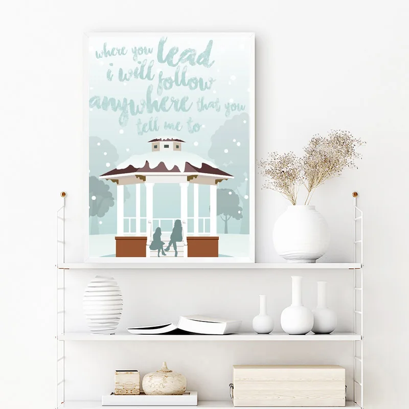 

Modern 'Where You Lead' Classic U.S. Drama Gilmore Girls Canvas Painting Print Poster Wall Art Picture Show Fan Gift Home Decor