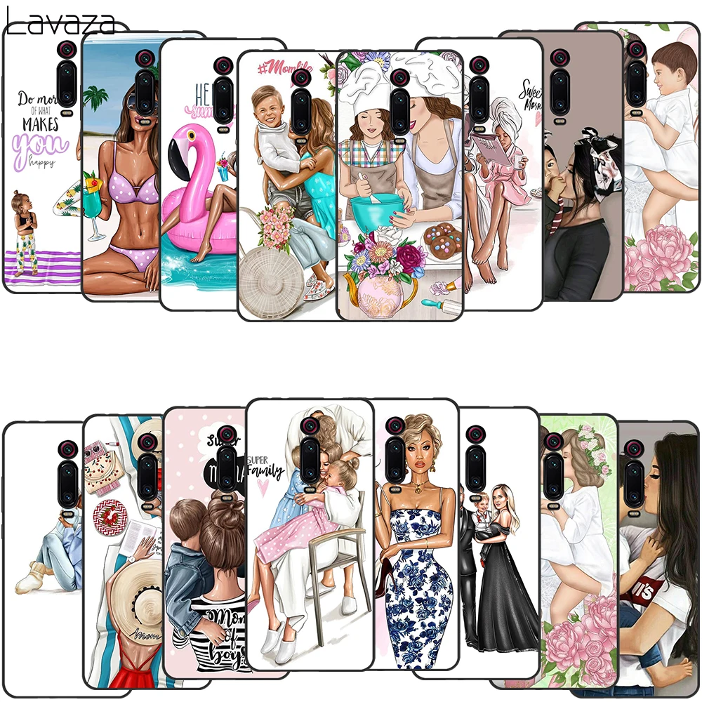 Mom and baby child Soft Case for Xiaomi A3 9T Pro CC9E Mix 2S MAX3 Redmi 7A K20 Note8 Cover |