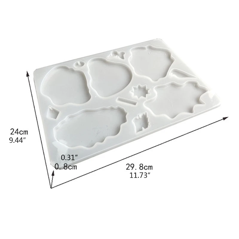 

Crystal Epoxy Resin Mold Coaster Cup Mat Pad Silicone Mould DIY Craft Decor Tool