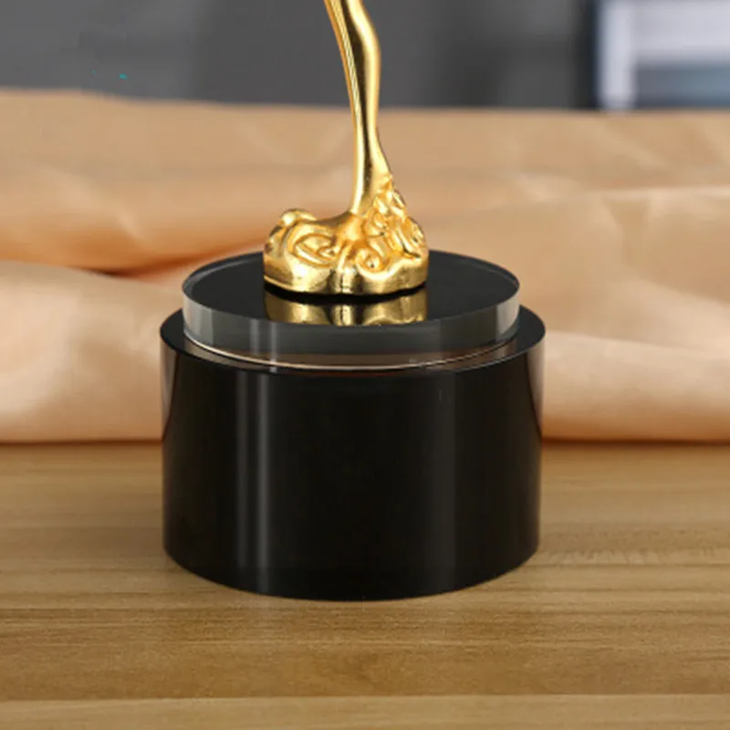 Металлический трофей медаль Оскар Ангел маленькая золотая статуя танцевальный