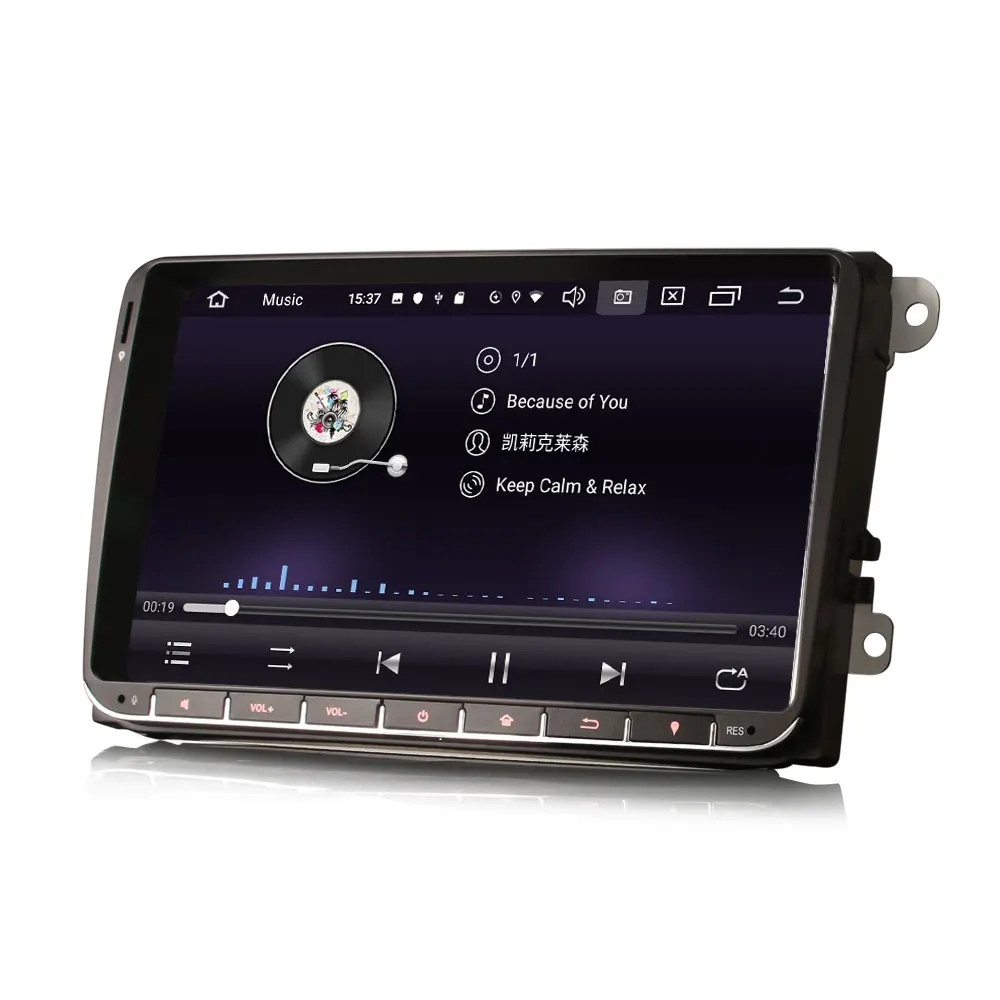 " Android 9,0 OS Автомобильная Мультимедийная навигация GPS радио для Volkswagen Tiguan 2007-& Jetta 2005-& T5 Caravelle 2010