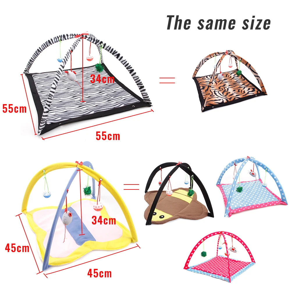 Портативная палатка для кошек кровать подвижной активности коврик одеяло домик