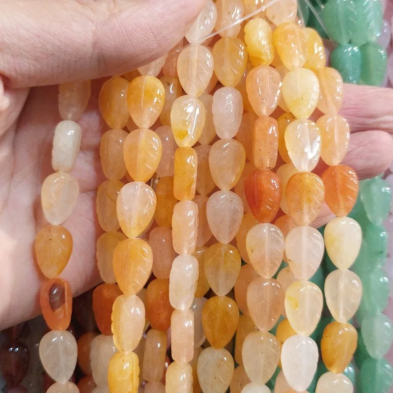 Бусины из натурального камня полудрагоценные камни двусторонние бусины в форме