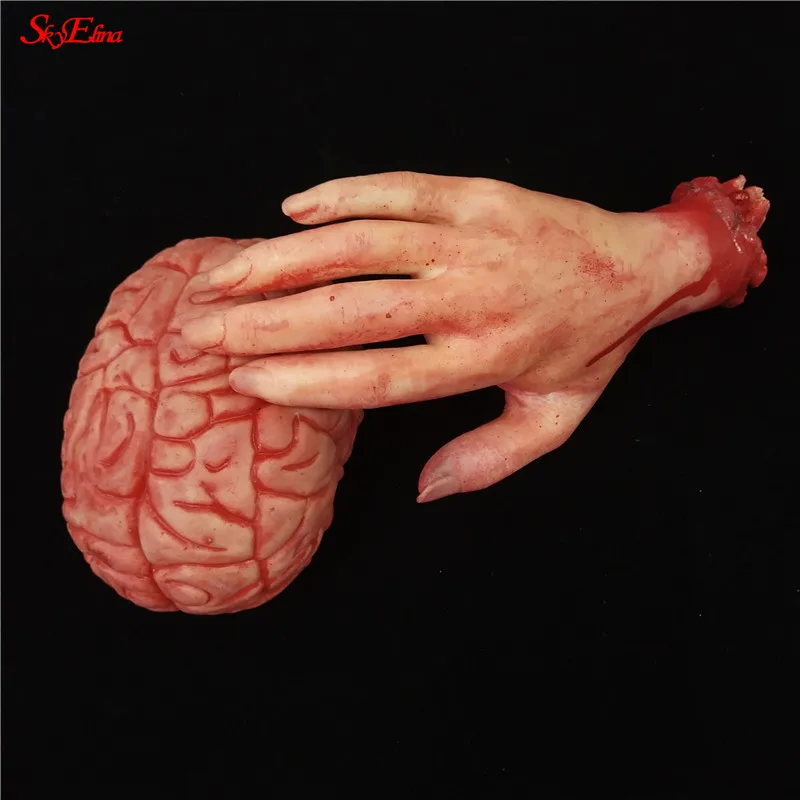 Хэллоуин ужас Реалистичная поддельная Кровавая рука нога орган реквизит