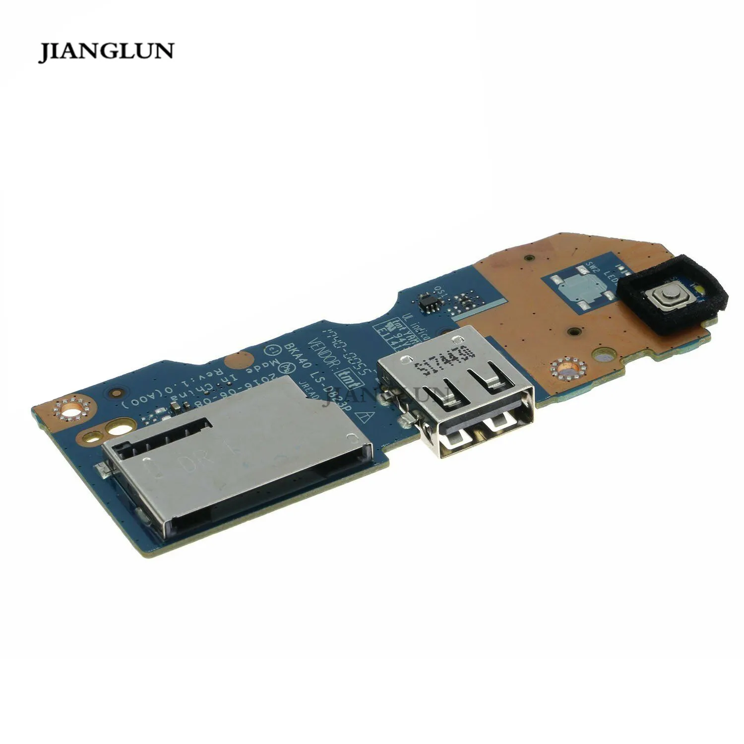 Кнопка питания для ноутбука JIANGLUN слот SD USB плата DELL inspiron 15 7460 7560 LS D823P