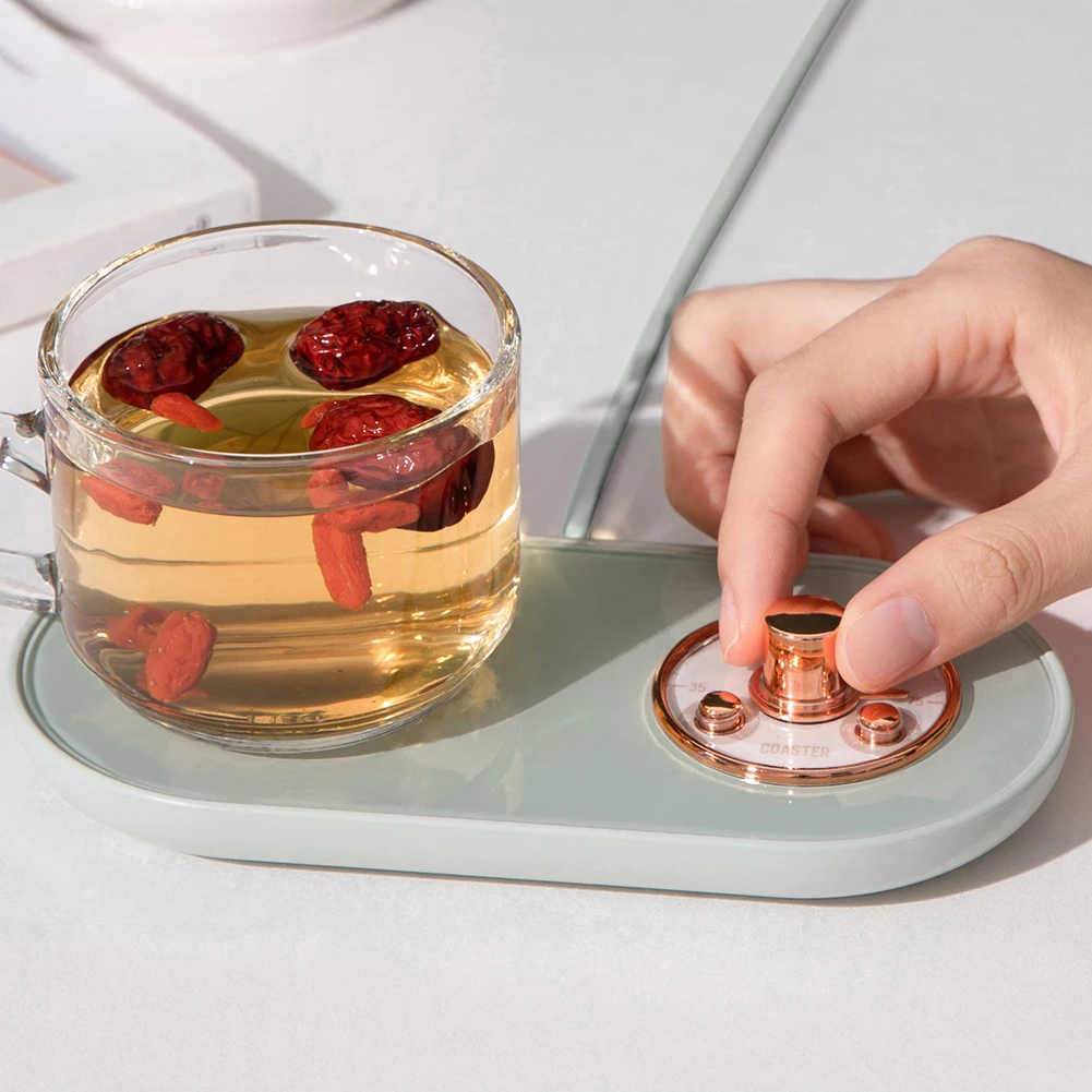 

5V Cup Heater Warmer USB Smart Thermostatic Cup Coaster Heating Mat Coffee /Milk /Tea Warmer Pad Heating Mugs Coaster