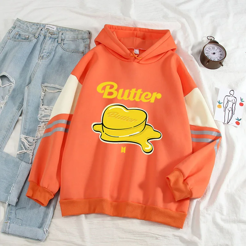 Толстовка с капюшоном и длинным рукавом в стиле Харадзюку|Женские толстовки