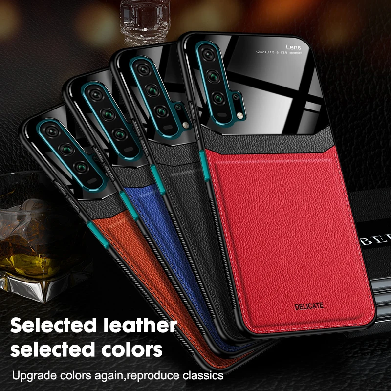 

For Huawei P20 P30 Lite Pro P20lite P20Pro Case Mirror Leather Black Luxury Cover for Huawei P20 P30 Lite Mate 10 Lite Pro