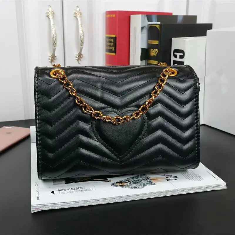 

Роскошная дизайнерская дамская сумочка, классический вместительный клатч через плечо с цепочкой