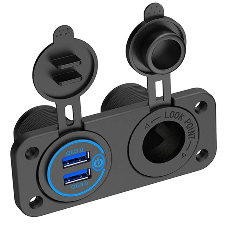 

Автомобильный прикуриватель с двумя USB-портами, 12 В, 5 В