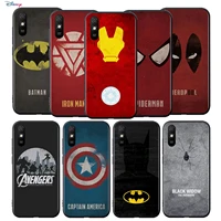 silicone cover avenger marvel superhero logo for xiaomi redmi 9t 9 9c 9a 9at 9i 8 8a 7 6 pro 7a 6a 5 5a 4x plus phone case