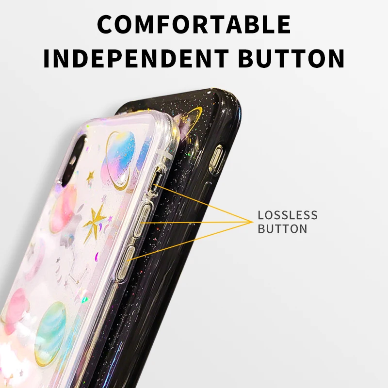 Модные блестящие чехлы для iphone 11 Pro Max 7 XR MAX 6Plus iPhone X 8 мягкий силиконовый чехол со