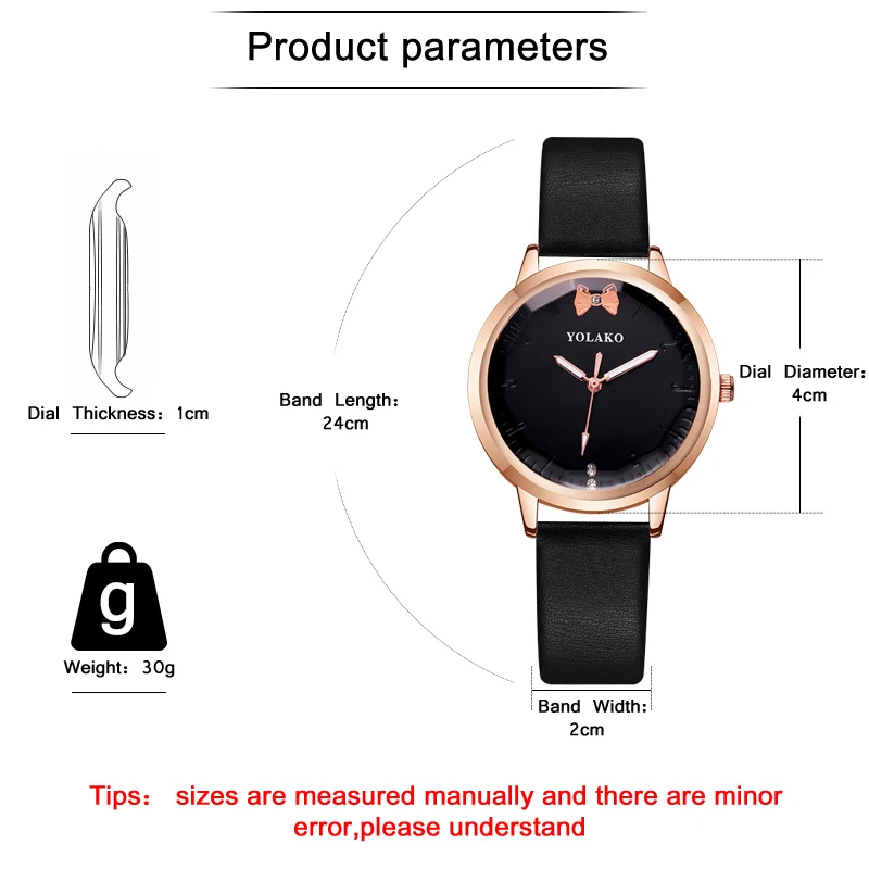 WJ-8667 женские часы с бриллиантами повседневные кварцевые наручные кожаным