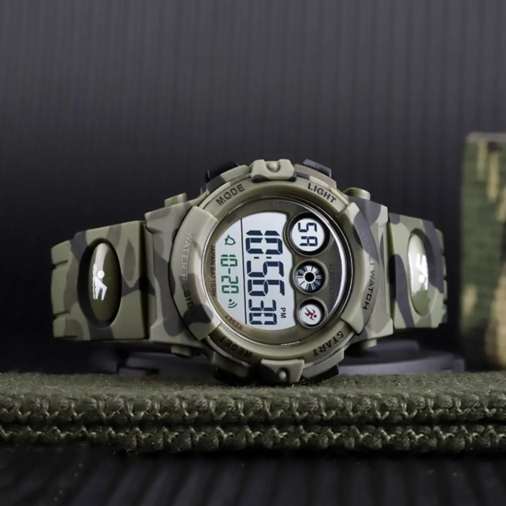 

Мужские спортивные часы с двойным дисплеем, аналоговые цифровые светодиодные электронные кварцевые наручные часы, водонепроницаемые воен...