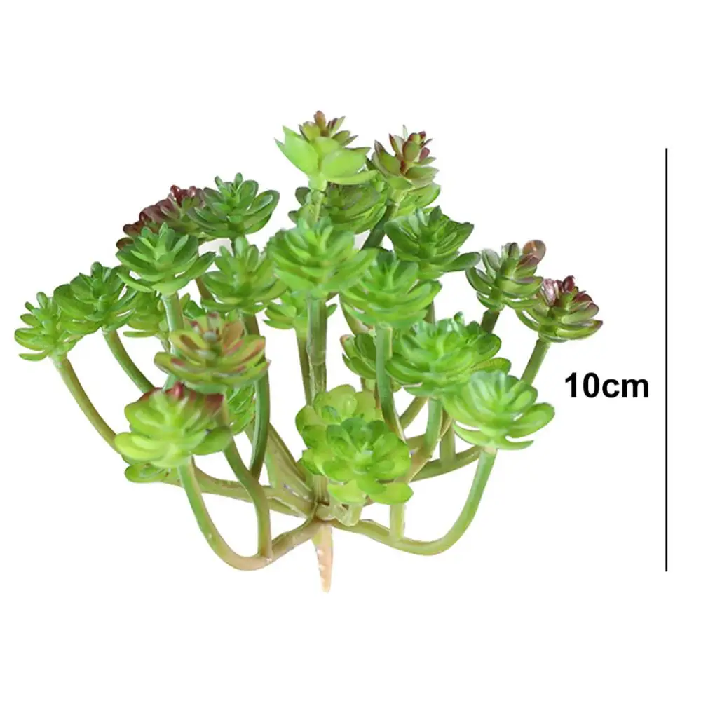 

Plastic Flowers Artificial Bouquet for Home Decoration Outdoor Garden Wedding Bush Decor Eucalyptus Succulents Fake Flower Plant