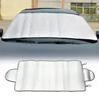 Универсальный чехол для лобового стекла автомобиля, защита от солнца, снега, защита от ультрафиолета, защита от пыли, аксессуары для автомобиля