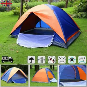 

2-3 Person Camping Tent Easy Instant Setup Dome Tent Protable Double Layer Pop Up Camping Tent For Sun Shelter Travelling Hiking