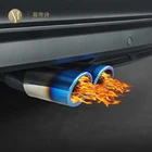 Универсальный эксклюзивный глушитель выхлопной трубы наконечник выхлопной трубы Стайлинг отделка клипса автомобильные аксессуары для Volkswagen Tiguan 2,0 T для BMW