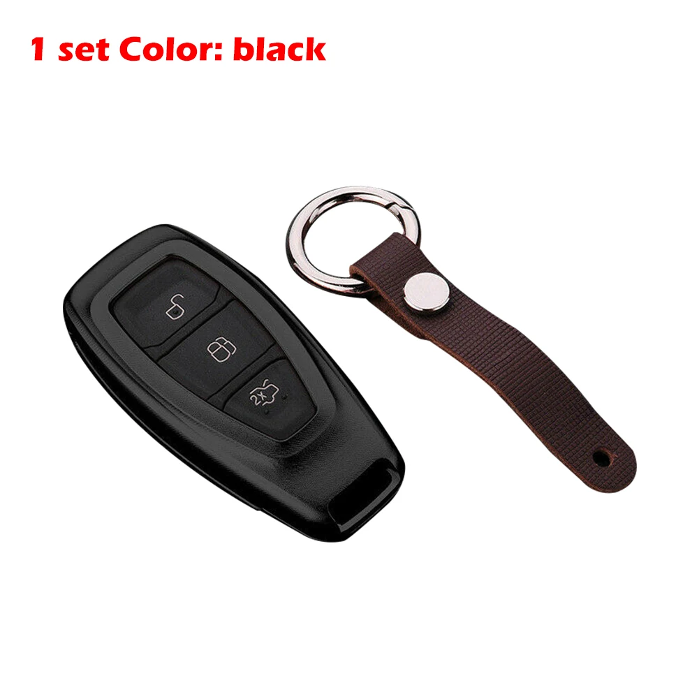 Металлический 3 кнопочный смарт чехол без ключа для входа Fob Ford Focus Fiesta ключей