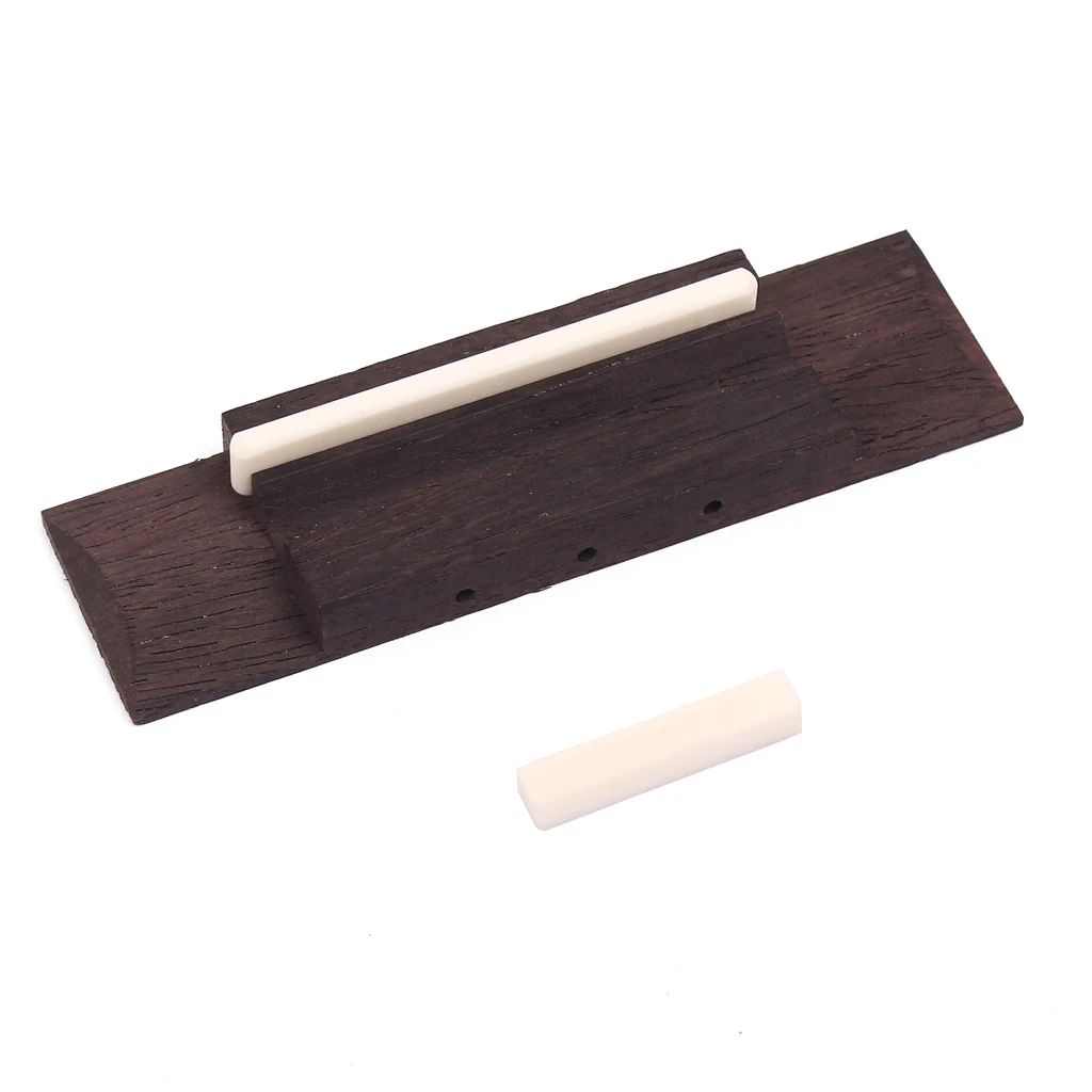 Tooyful Rosewood Bridge с костяным седлом и гайкой для 3-струнной сигарной коробки гитары