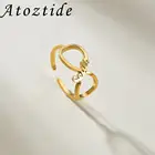 Atoztide 2020 персонализированное модное регулируемое открывающееся кольцо из нержавеющей стали с именем бесконечности, ювелирные изделия, подарок для женщин, влюбленных