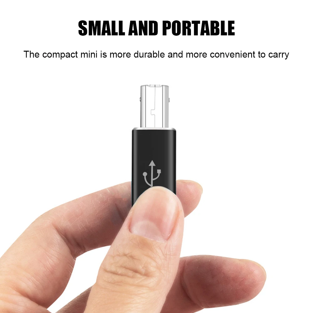 Type-C to USB Type B 2.0 Adapter MIDI Convertor For MacBook Pro Air HP Canon Epson Dell Samsung C Piano Printer Scanner | Мобильные