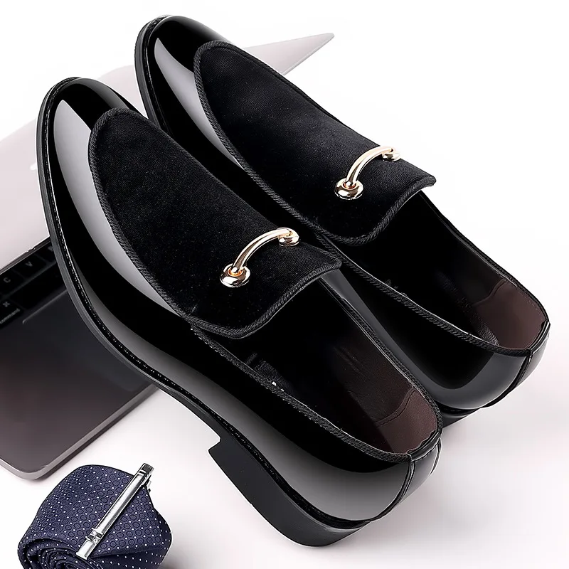 

Loafers Suit Shoes Men Oxford Big Size Men Classic Shoes Wedding Mens Shoes Casual Luxury Black Sepatu Slip On Pria Scarpe Uomo