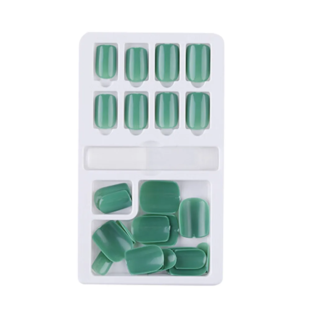 24 шт. многоразовые накладные ногти на всю поверхность | Красота и здоровье