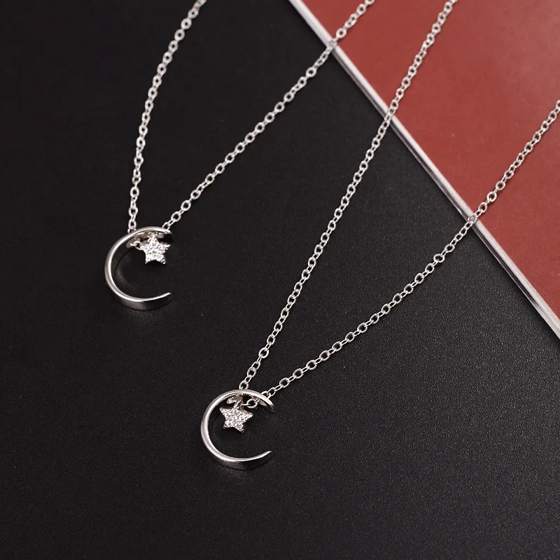 Женское Ожерелье со звездой из стерлингового серебра 925 пробы сексуальная