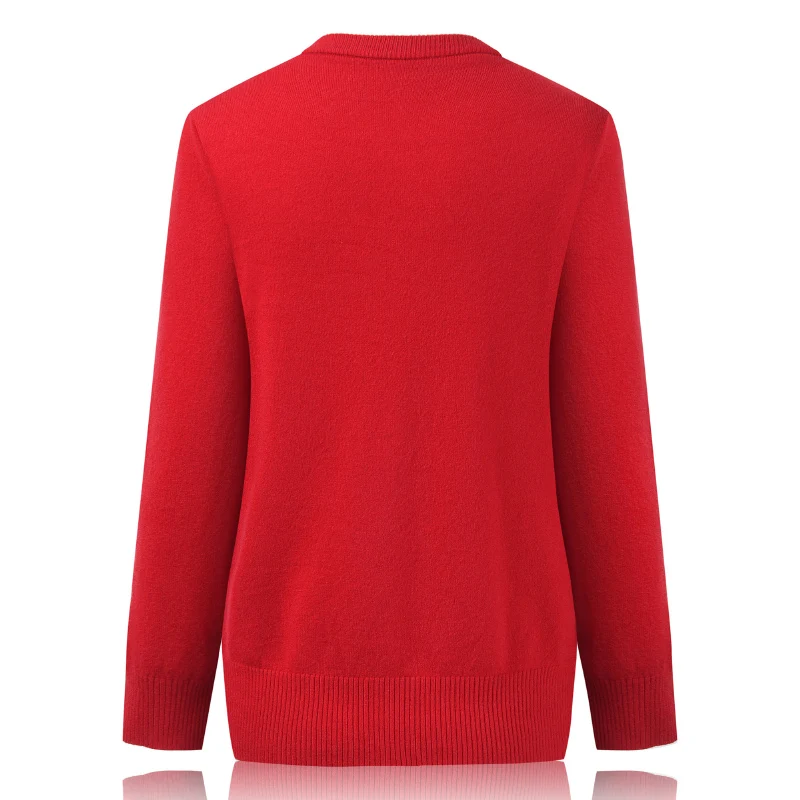 Новинка 2019 осенне-зимний свитер для мам среднего возраста модный однобортный