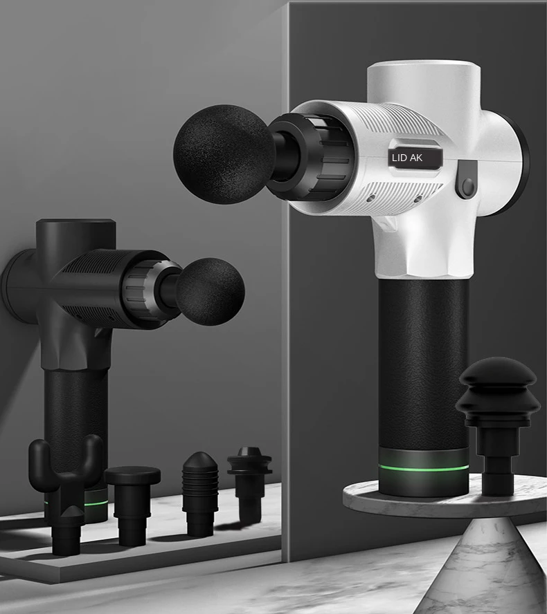 20 шестеренок 6 головок LCD сенсорный экран высокочастотный массажный пистолет для