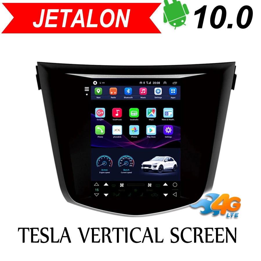 Jetalon умная автомобильная навигация 4G сеть для Nissan qashqai X Trail 2013 2016 стерео Android