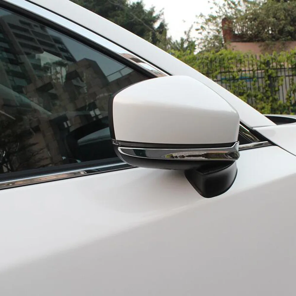 

2 шт., хромированные полосы для зеркала заднего вида Mazda CX3 CX-3 2015 2016 2017 2018 2019