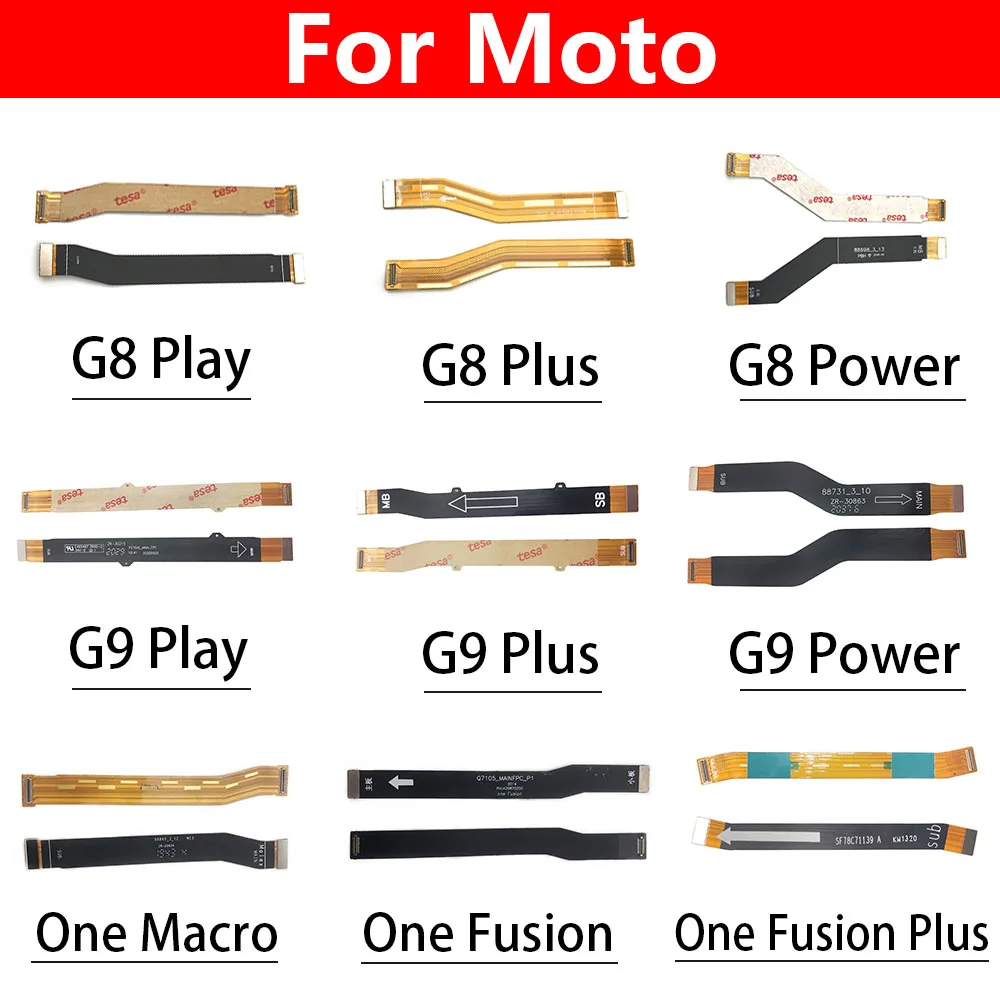 

Motherboard Main Board Connector Flex Cable For Motorola Moto G8 G9 Play Plus Power One Hyper Macro Vision Fusion Plus G 5G G50