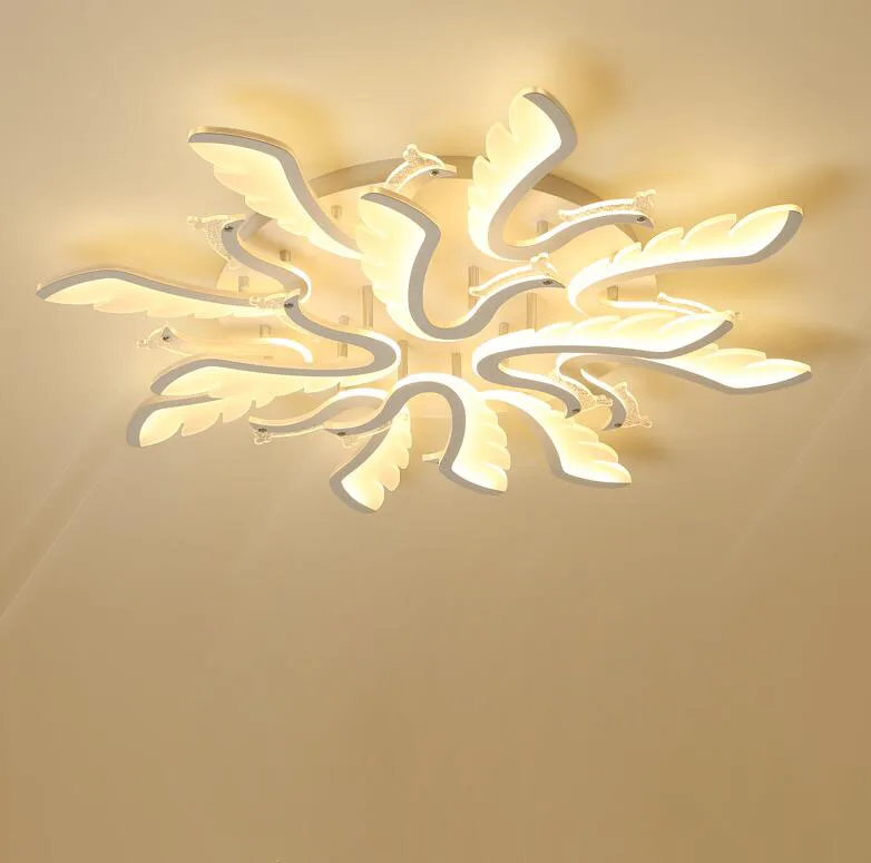 HAIXIANG светодиодный акриловый потолочный светильник для спальни Rmote с