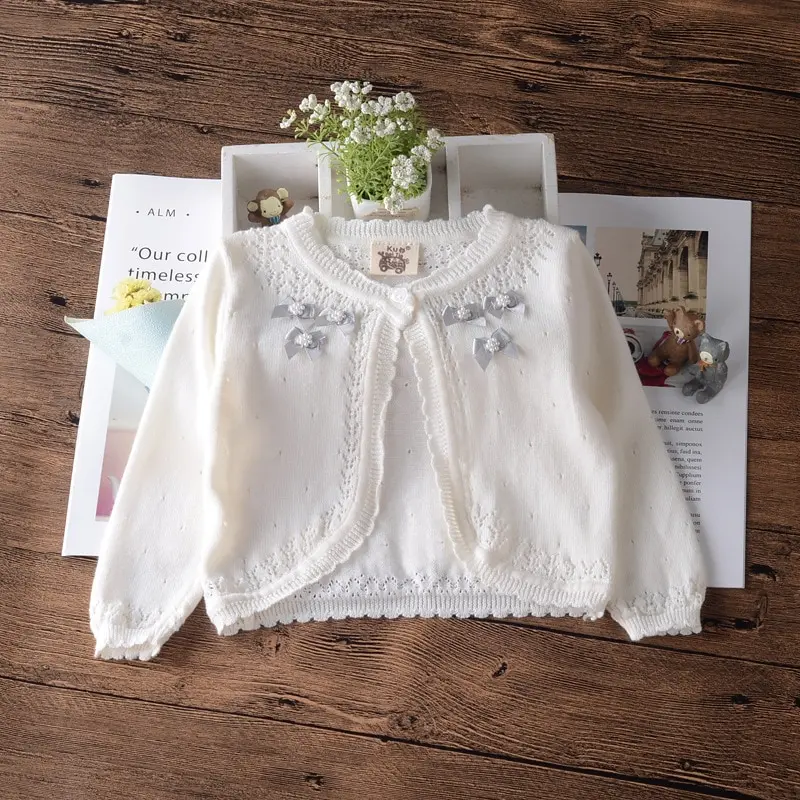 Кардиган для девочек свитер куртка 100 хлопок верхняя одежда 1 2 4 6 8 лет детская