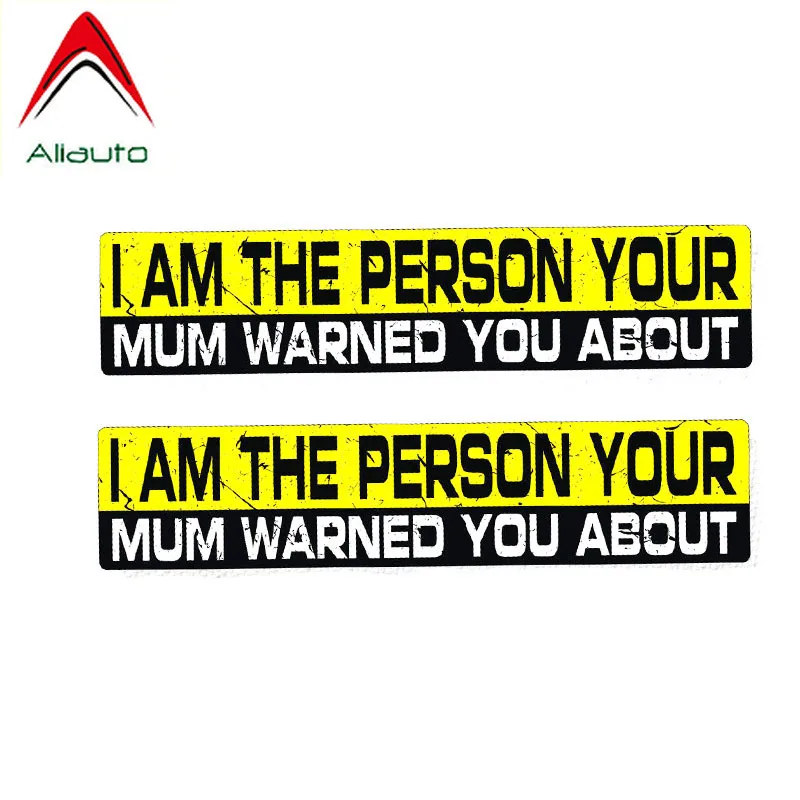 Предупреждающие автомобильные наклейки Aliauto 2 шт. я человек ваша мама