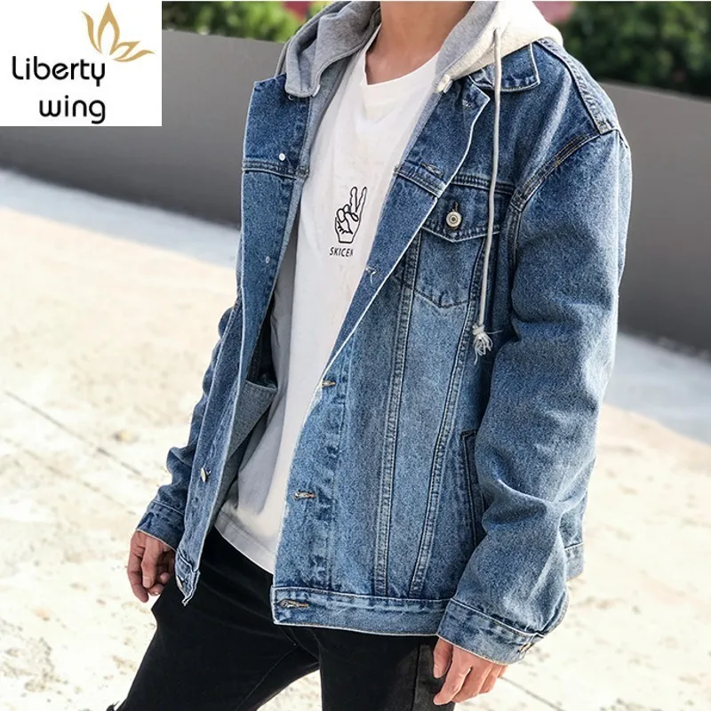 Мужская модная обувь Сезон весна-осень Джинсовые куртки пальто 2020 Новая мужская