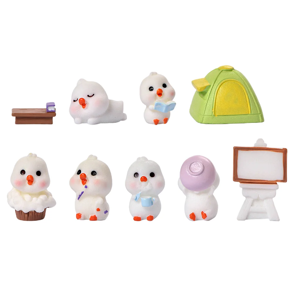 

1 Набор микро-ландшафтный украшение из смолы в форме утки Декор бонсай садовый декор