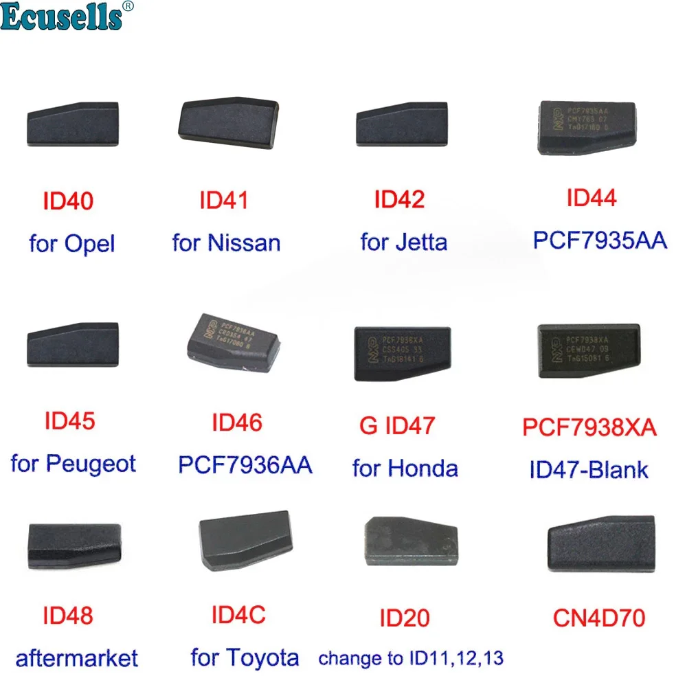 ID40 для Opel ID41 Nissan ID42 Jetta ID44 ID46 ID45 ID47 PCF7938XA Honda ID48 ID20 ID4C CN4D70 ключевая микросхема