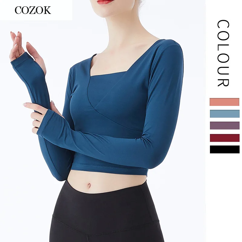 

2021 new women fashion sexy halter long sleeve T-shirt