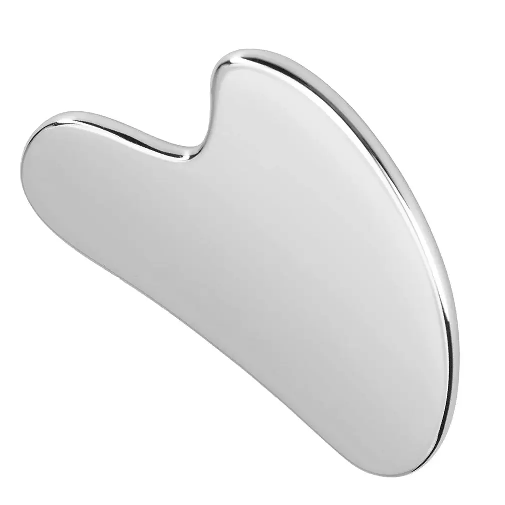 

Stainless Steel Face Care Massager Facial Roller Gua Sha Board Tool Heart-shaped GuaSha Anti-wrinkle Scraping Massage Tool