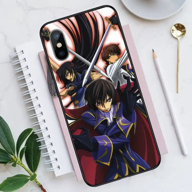 

Code Geass Japan anime Phone Case for iPhone 11 12 mini pro XS MAX 8 7 6 6S Plus X 5S SE 2020 XR Luxury brand shell funda
