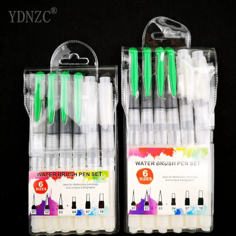 YDNZC портативная маркерная ручка дорожная живопись мягкая Акварельная кисть 6