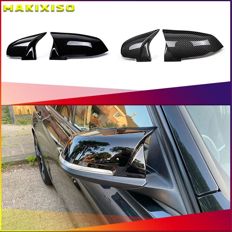 

Mirror Covers Left Right Side Rearview Mirror Cover Cap For Bmw F20 F21 F87 M2 F23 F30 F36 X1 E84 I3 I3S Auto Accessories