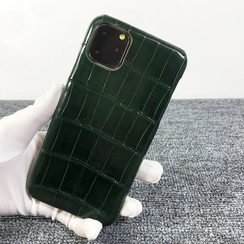 Чехол из натуральной крокодиловой кожи живота для iPhone 11 Pro Max настоящий чехол из натуральной кожи аллигатора Кайман для iPhone11