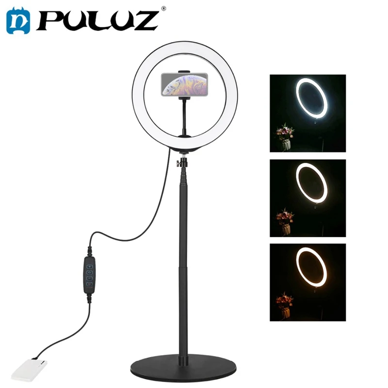 PULUZ PKT3039 140 см круглое основание настольное крепление + 10 2 дюйма 26 светодиодный